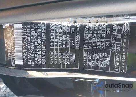 2019 Land Rover Discovery Sport Hse Lux z USA, uszkodzony, nr VIN SALCT2FX7KH795758